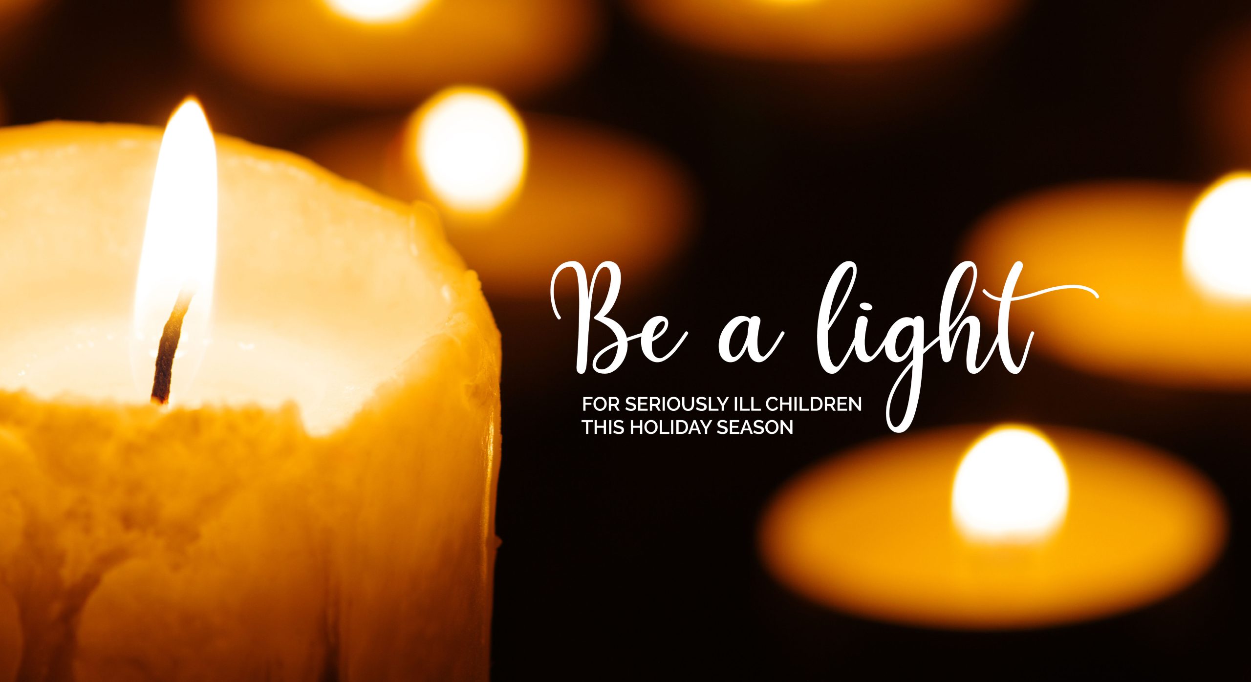 Be a Light - Holiday Donations Now Accepted Candle Graphic Illustration