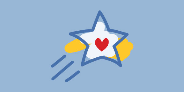 Shooting Star Icon Represents Leaving an Impactful Legacy